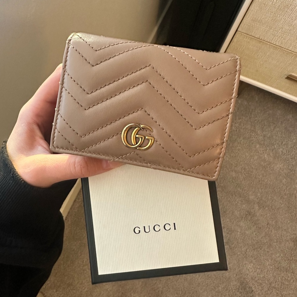 Gucci Taupe Leather Wallet